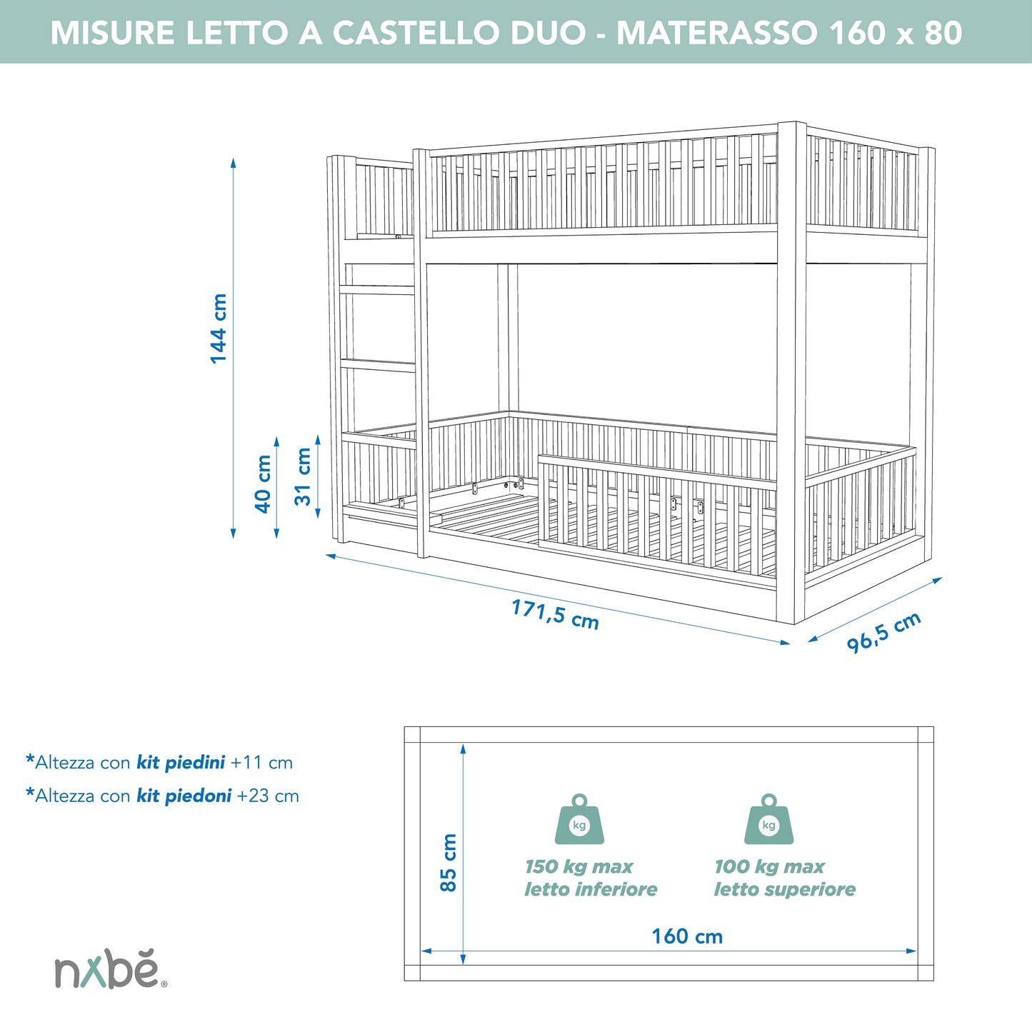 Lit superposé évolutif zero+ Duo