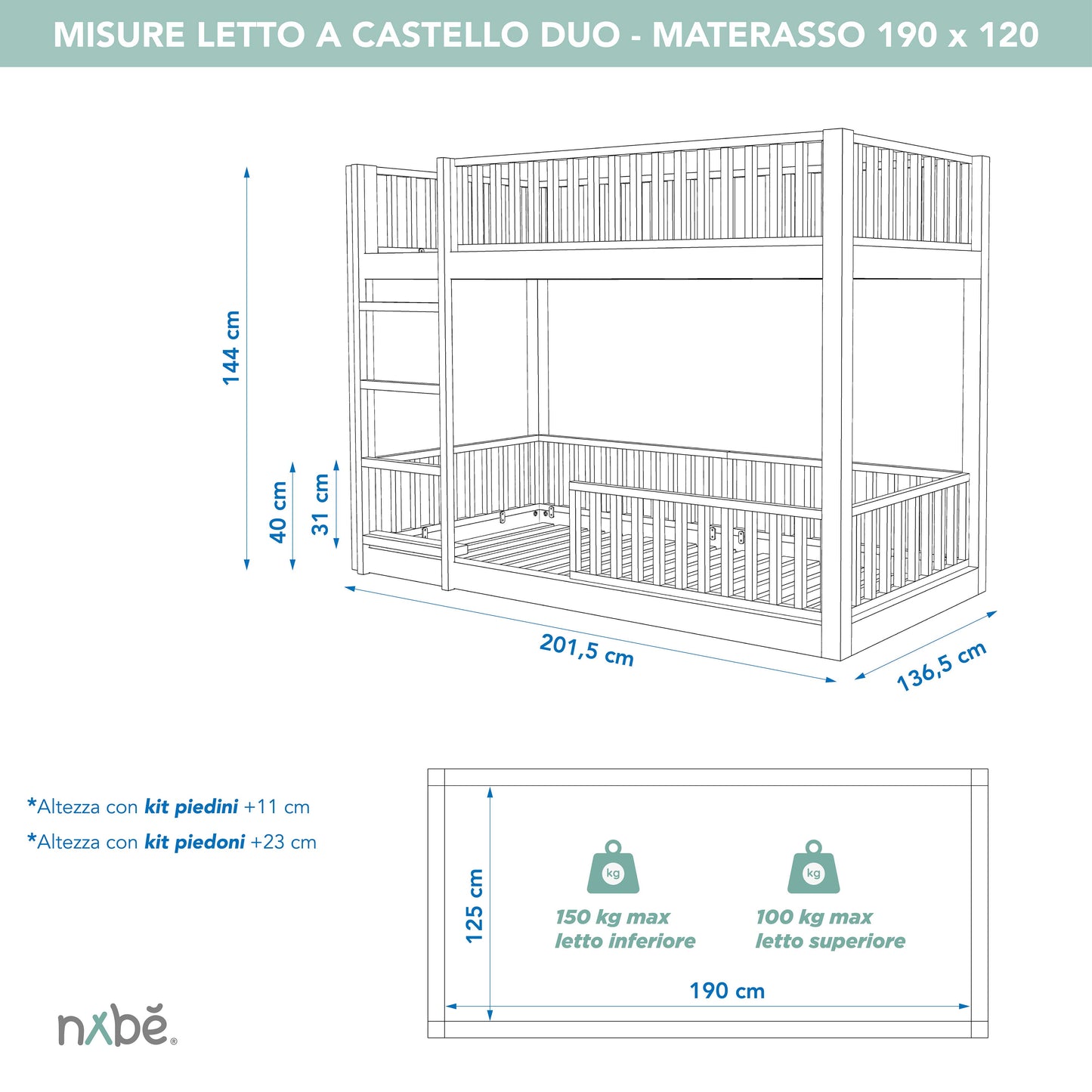 Lit superposé évolutif zero+ Duo