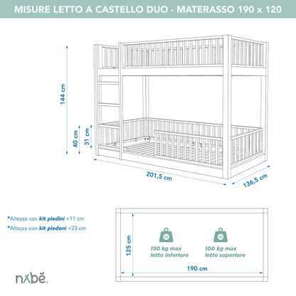Lit superposé évolutif zero+ Duo
