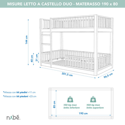 Lit superposé évolutif zero+ Duo