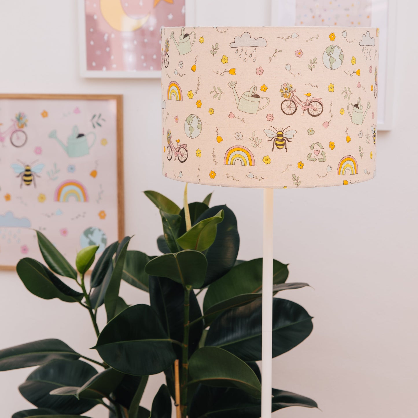 Lampe sur pied Aime ta planète