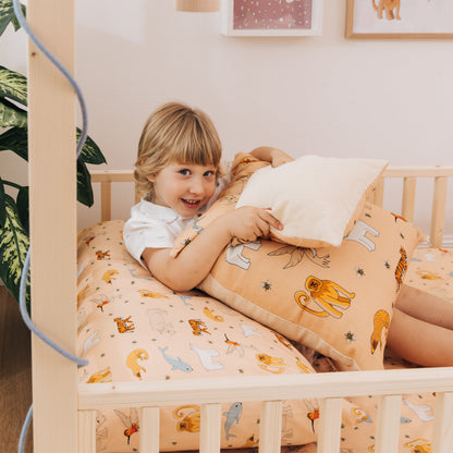 Coussin en coton Protège la vie