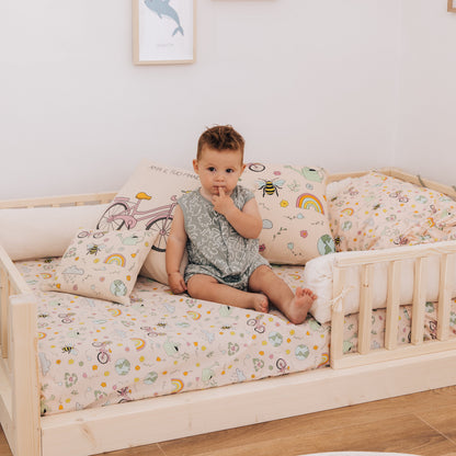 Coussin en coton Aime ta planète