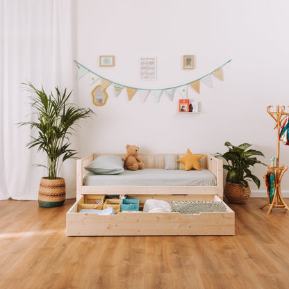 Kit de conversion tiroir-lit <--> espace de rangement