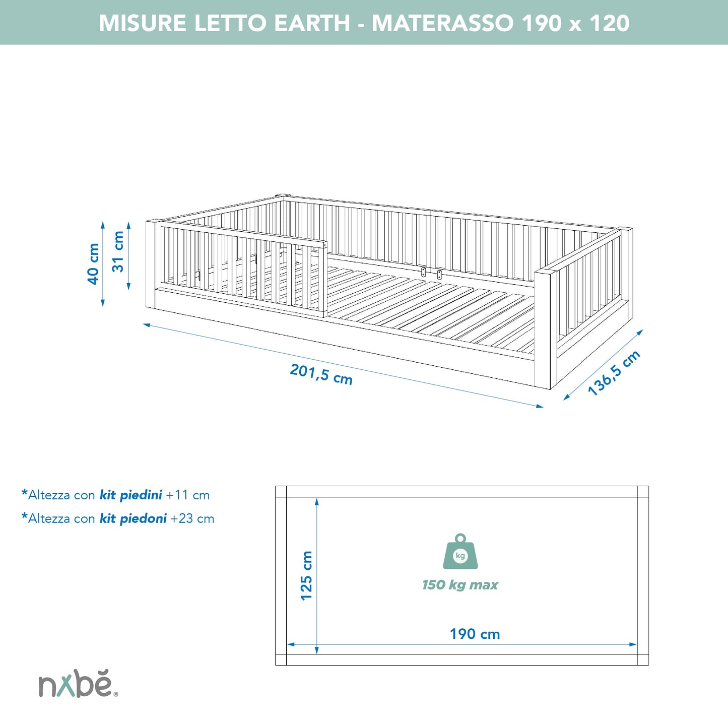 Lit évolutif zero+ Earth
