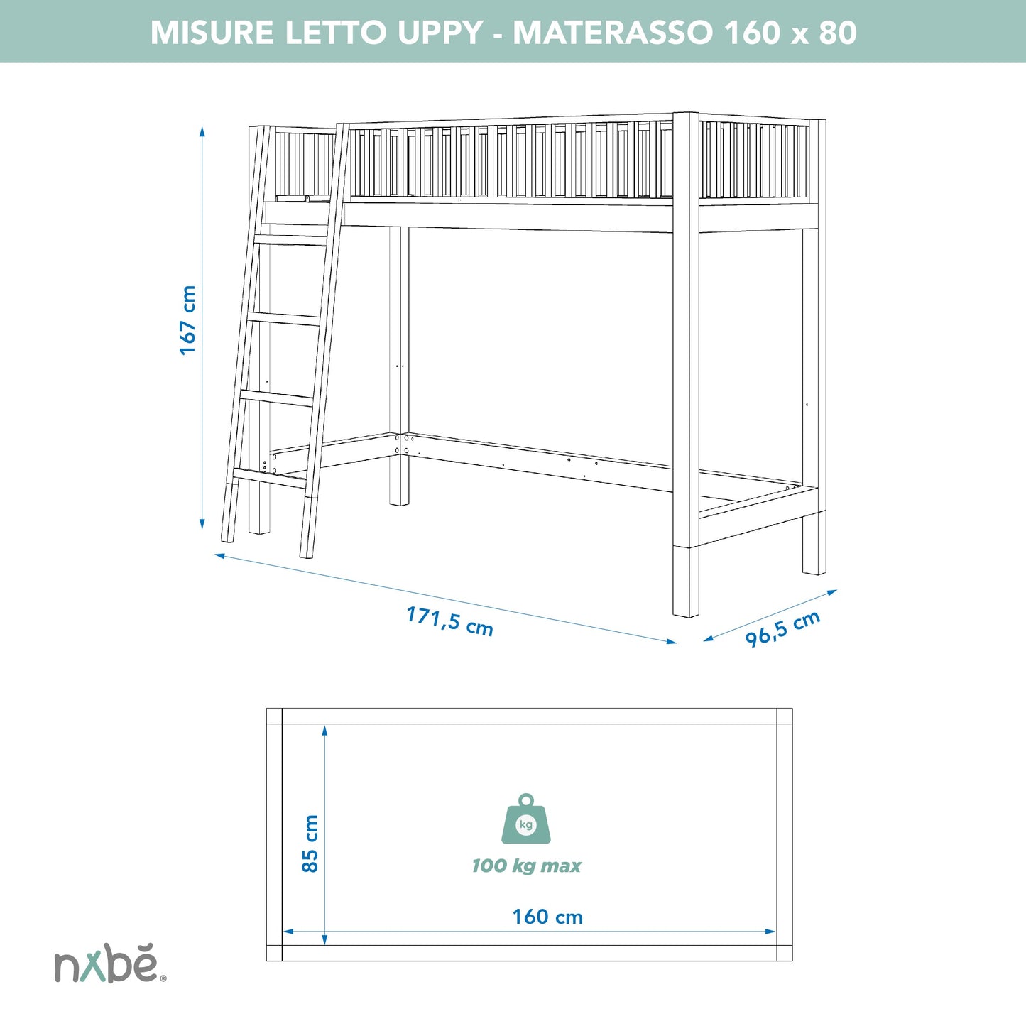 Lit mezzanine évolutif zero+ Uppy