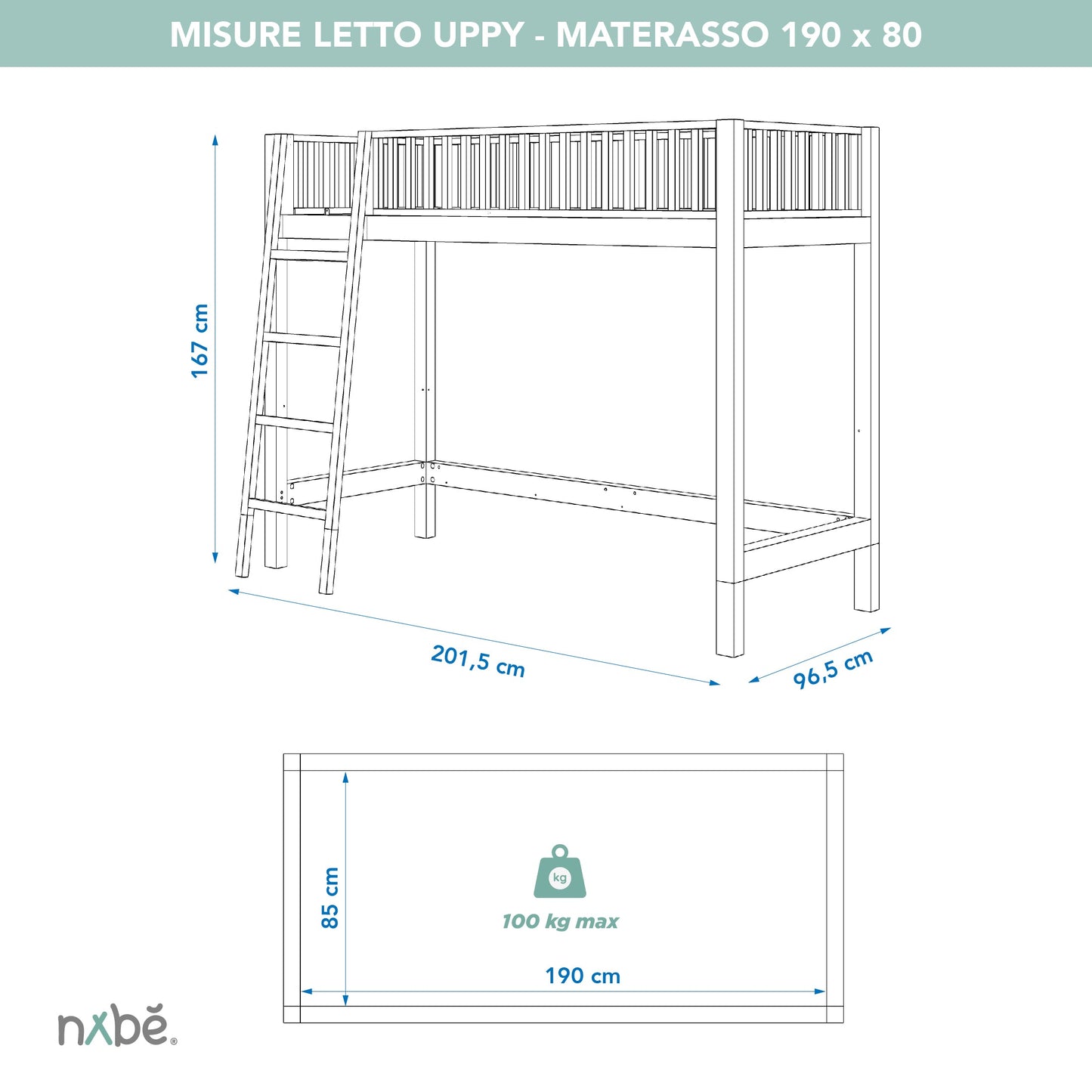 Lit mezzanine évolutif zero+ Uppy