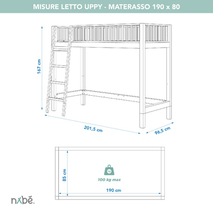 Lit mezzanine évolutif zero+ Uppy