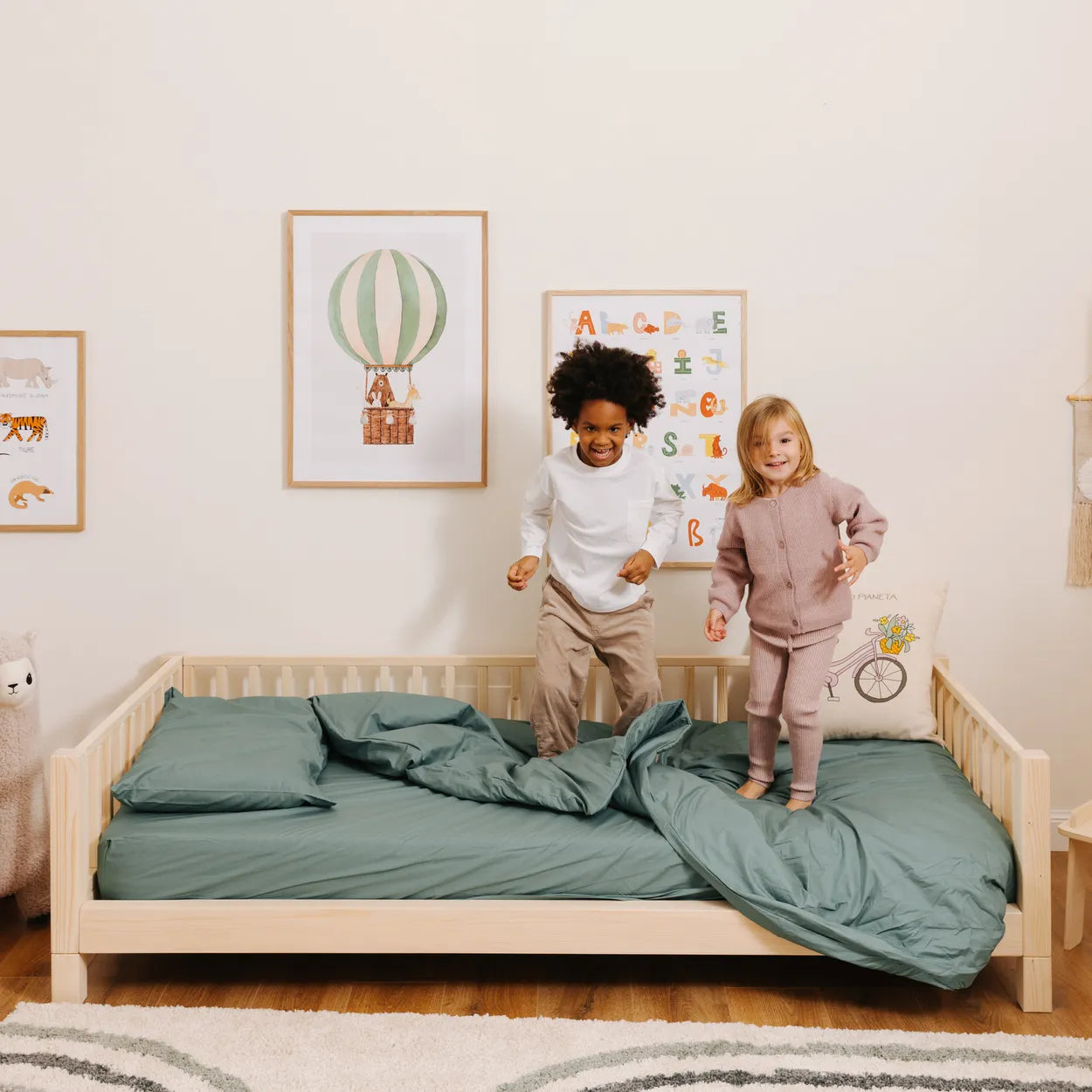 Parure de housse de couette unie