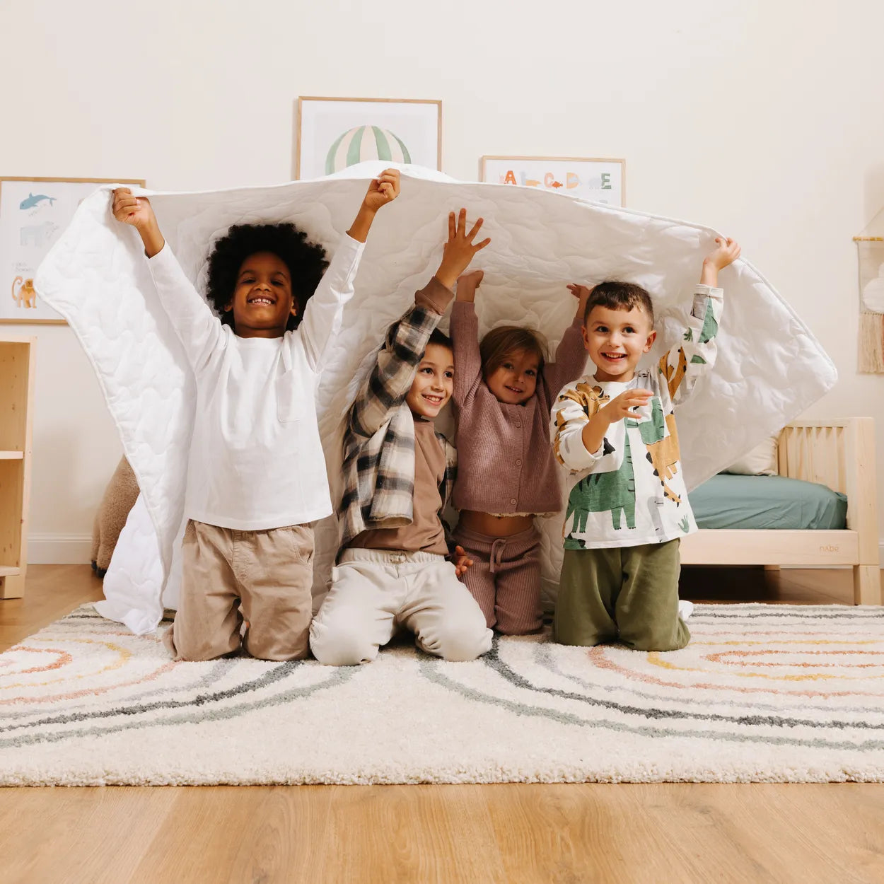 Parure de housse de couette unie