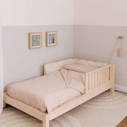 Parure de housse de couette unie