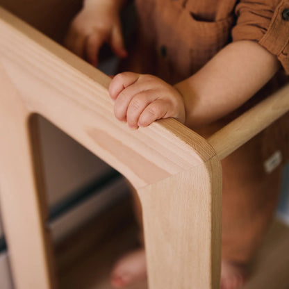 torre montessoriana evolutiva in legno massello di faggio