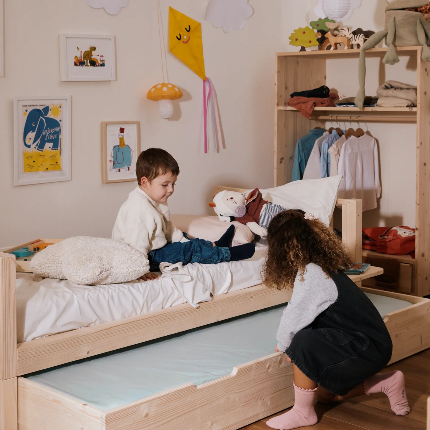 Parure de housse de couette unie