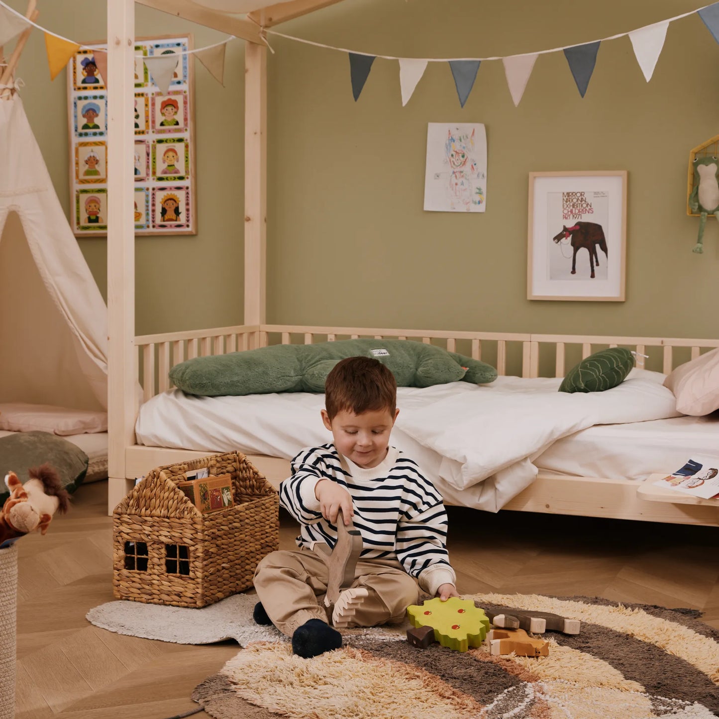 Parure de housse de couette unie