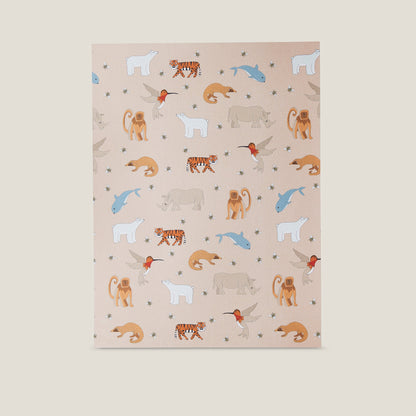 Stampa illustrata a tema natura con la fantasia Proteggi la vita. 